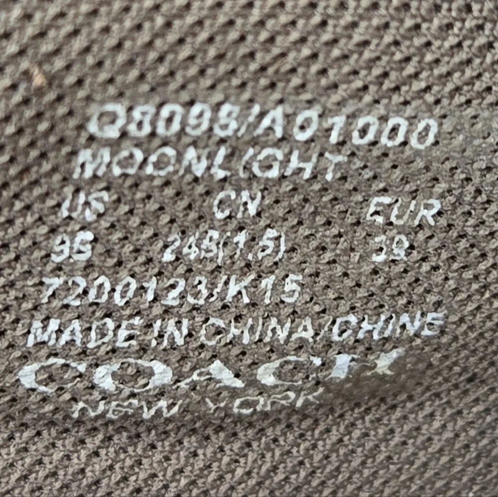 Coach Moonlight Anaconda/Nap Sz 9.5 Sneakers Nappa Leather Snake Emboss